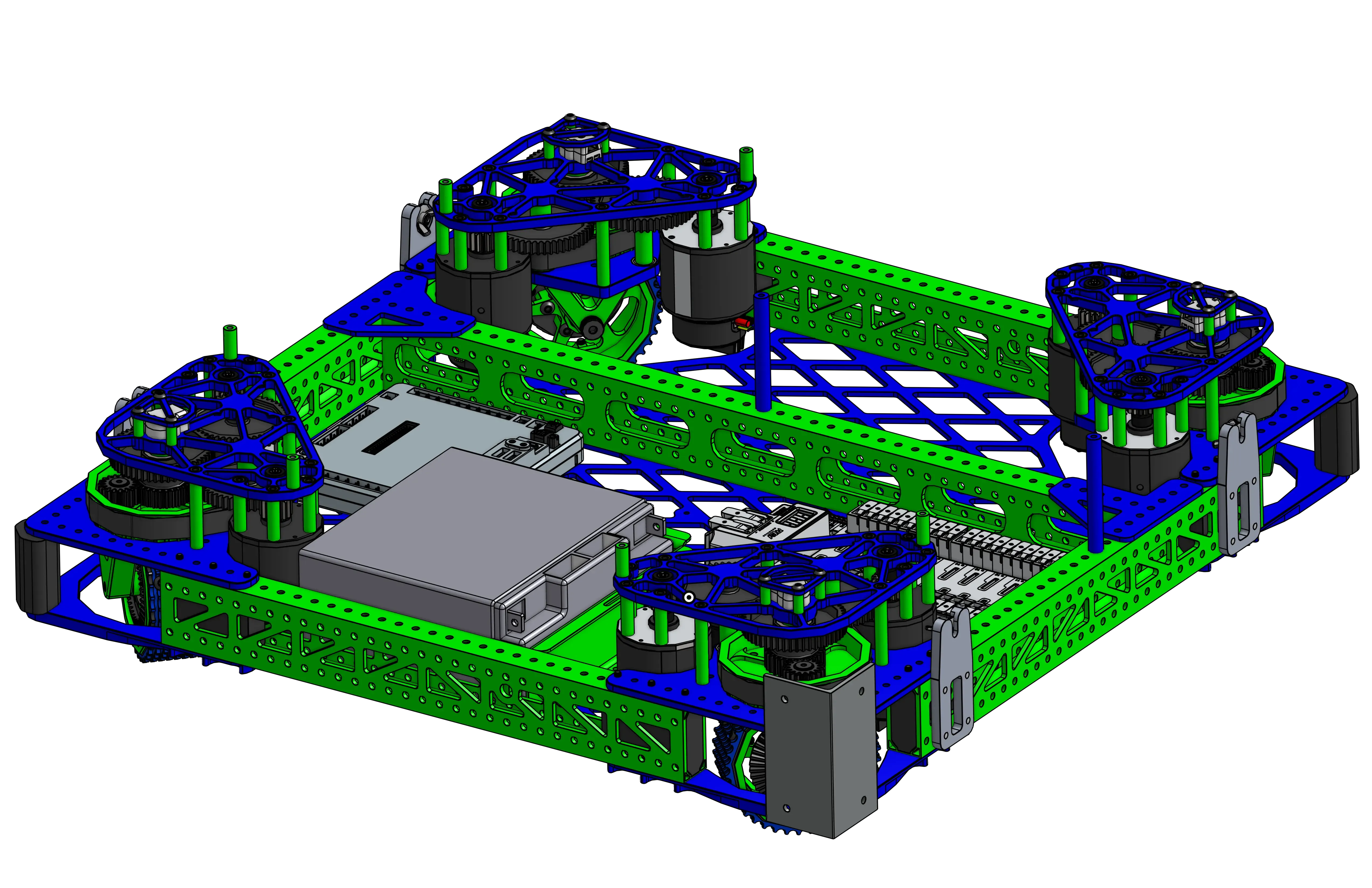 5460 Charged Up drivebase CAD render